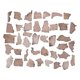 thumbnail image 1 of Vintage Scrapbooking Stickers 40Pcs Irregular Shape Stickers Scrapbooking Craft Projects Assorted Color Retro Style Notebook Decoration, 1 of 5