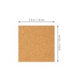 thumbnail image 2 of OUNONA 45pcs Square Cork Craft Boards Brown Sticky Cork Board Crafts for Home and Kitchen, 2 of 8