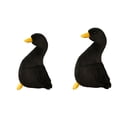 thumbnail image 1 of 2 muñecos de peluche de pato para bebé, bonitos juguetes de peluche para regalo de cumpleaños. 30cm Negro 40cm Blanco, 1 of 9
