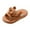Brown, variant on BOBOGOJP Slides for Kids Comfy Lightweight Toddler Sandals Open Toe House Non Slip Slippers Indoor Outdoor Coffee for 1
