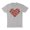 Gray, variant on Strawberry Heart Shirt Unisex Large White