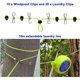 thumbnail image 3 of Juego de tendedero, 10 m portátil Tendedero extensible antienrollamiento para tendedero de ropa, baño, camping al aire libre, exterior, jardín o viajes, 3 of 5