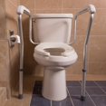 HealthSmart Toilet Safety Rails, Toilet Seat Handles, Safety Frame for