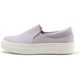 thumbnail image 2 of Soda Flat Women Shoes Slip On Loafers Casual Sneakers Memory Foam Insoles Hidden Platform / Flatform Round Toe HIKE-G Light Purple Lavender 10, 2 of 5