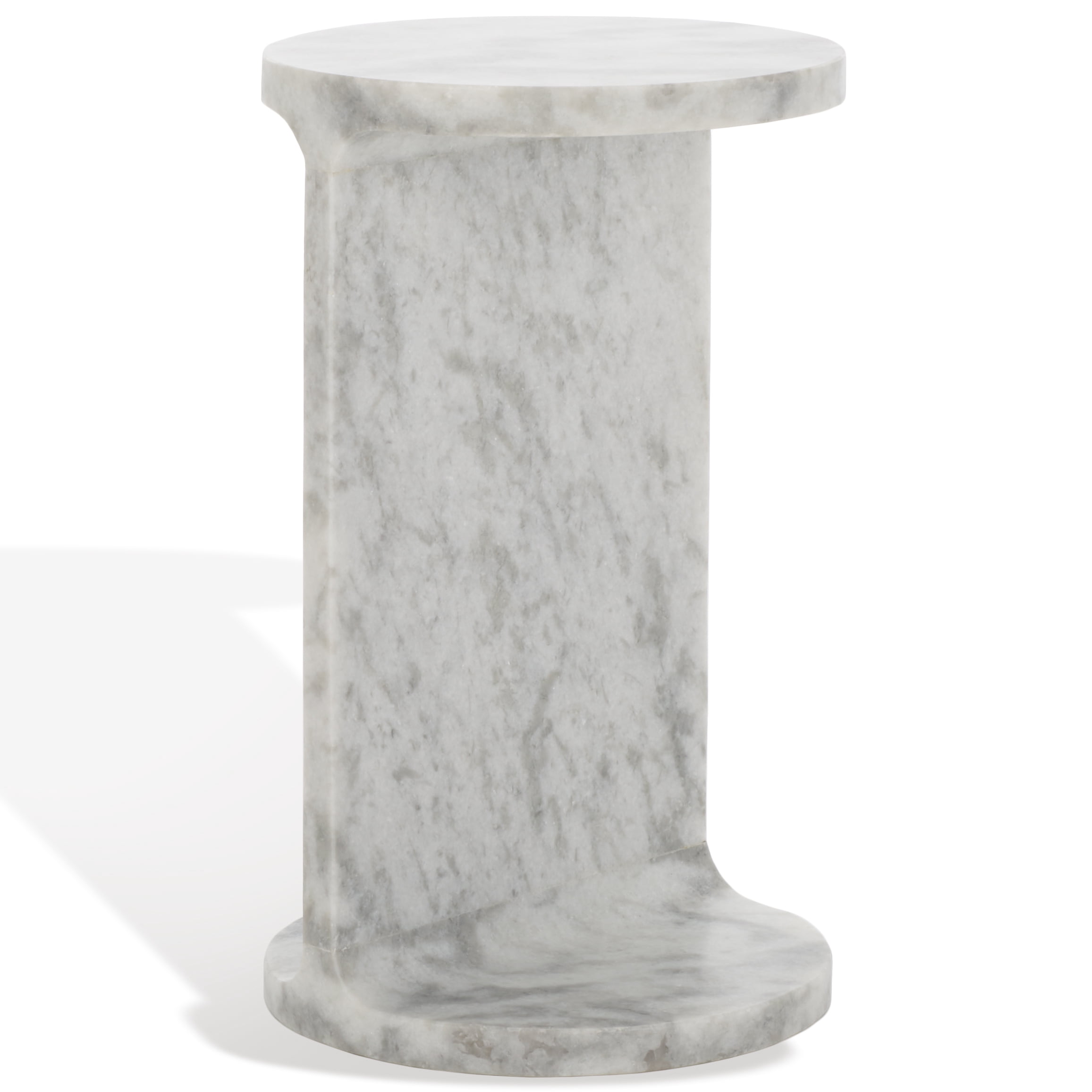 Safavieh Couture Melinda Marble Round C End Table, White