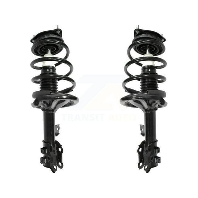 Transit Auto Front Complete Suspension Shocks Strut and Coil Spring Mount Assemblies Kit for Car 2007-2010 Hyundai Elantra - Left Right Side (Driver Passenger) K78A-100086
