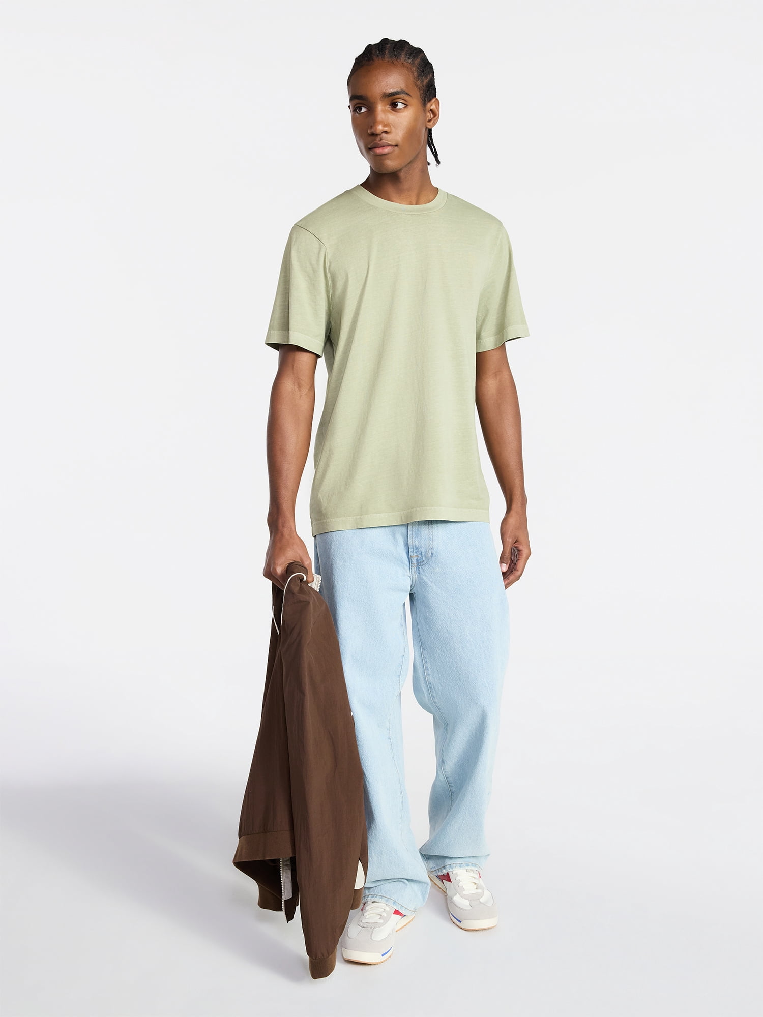 No Boundaries Standard Fit Cotton Tee with Short Sleeves, Men's and Big Men's XS-5XL