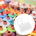 thumbnail image 3 of serony Sewing Thread Box 42 Spools Large Capacity Plastic Storage Empty Embroidery Cross-stitch Dust-proof Container Accessories Clear, 3 of 5