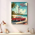 thumbnail image 2 of Melbourne Vintage Travel Canvass, Florida Canvas Wall Art, Melbourne Canvas Wall Art, Florida Wall Art Picture Print Decor - 105AZ874, 2 of 2