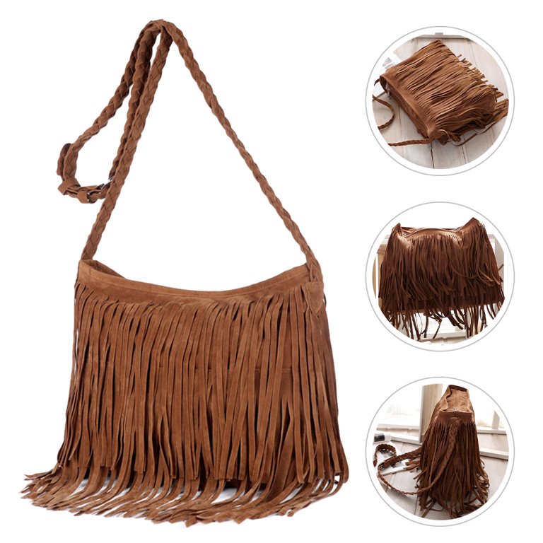 バッグ western fringe design suede shoulder bag Amazon.com: Fringe Hobo Bags for Women Vintage Suede