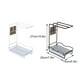 thumbnail image 4 of Inteprter Organizador de encimera para fregadero de cocina, estante de almacenamiento práctico y elegante, antioxidante e impermeable Organizadores de utensilios de cocina Negro, 4 of 6