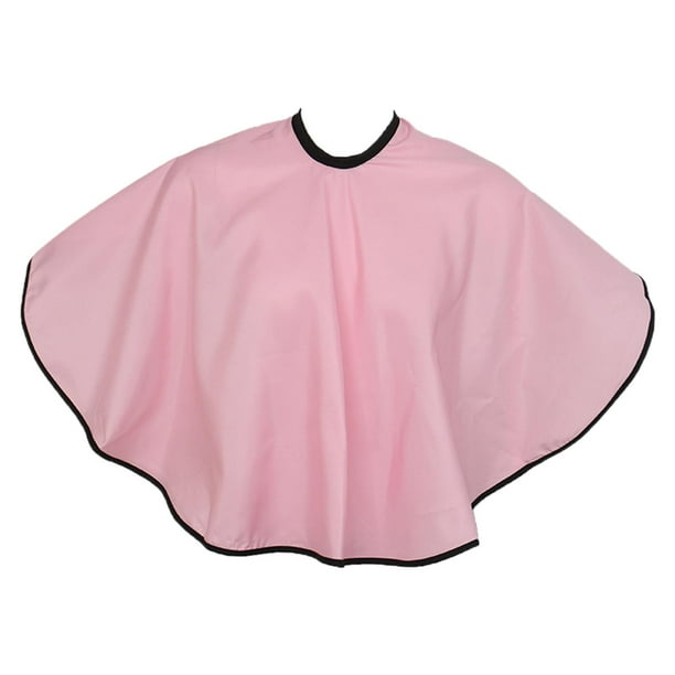 Capa de peluquero de salón, capa de corte de pelo, delantal de corte de pelo, capa de tinte para el cabello, capa de peluquero para peluquero, Color Rosa