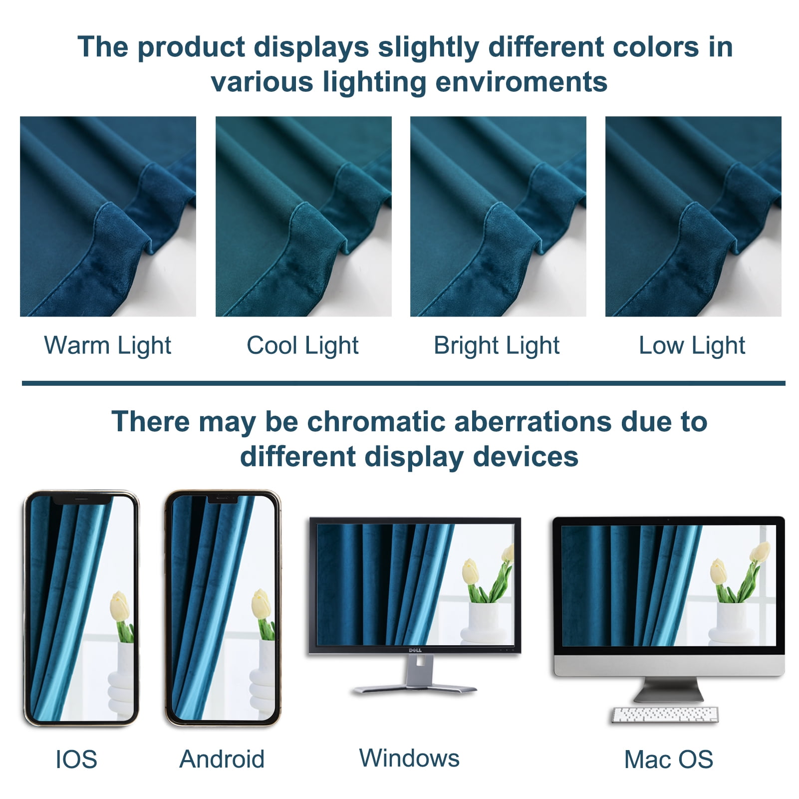 Pleasant Boulevard Velvet Blackout Curtains, 2 Panels, 52" x 95", Teal
