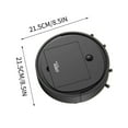 thumbnail image 3 of SPOORYYO Smart Vacuum Cleaning Robot, Automatic USB Rechargeable Mini Cleaner with Humidification & Strong Suction for Floors, Carpets & Hard-to-Reach Areas, Black, 3 of 6