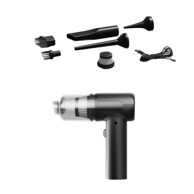 Cordless Handheld Vacuum, Home and Car Vacuum Small Household Pump Handheld Car Vacuum Cleaner Machine Multicolor