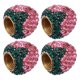 thumbnail image 3 of 4 unids Fresa Rhinestone Válvulas Caps Bling Coche Válvulas Tapas Tapas Polvo Válvulas Tapas, 3 of 5