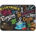 thumbnail image 2 of 2 Pack Coffee Maker Mat for Countertops Dish Mat Drying Kitchen Mat Set 18X24+19.5x12Inch Espresso Machine Mat Coffee Pot Mats for Kitchen Counter Ultra Absorbent and Non-Slip Coffee Pattern Pad, 2 of 6