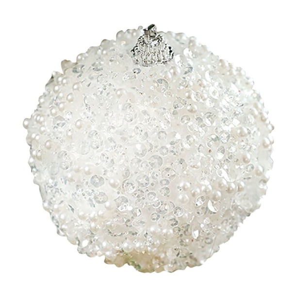 Bola de Navidad Xihbxyly Bola Decorativa de 8 cm con lentejuelas