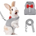 thumbnail image 1 of HeeHom Christmas Bunny Harness Leash Set - Soft Mesh Vest for Rabbits Kittens Ferrets Small Pets - Adjustable Escape-Proof Design, 1 of 6