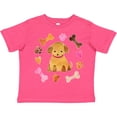 thumbnail image 3 of Inktastic Cute Puppy Valentine with Hearts and Bones Boys or Girls Toddler T-Shirt, 3 of 5