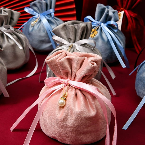 Laklulu Jewelry Velvet Drawstring Bags Small Size Gift Pouches Gift Bags for Wedding Party Pack of 10 Walmart