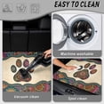 thumbnail image 5 of FOR U DESIGNS Boho Mandala Flower Paw Print Trunk Cargo Liner All Weather Heavy Duty Non-Slip Car Trunk Mat Easy Clean Rear Protection for SUV Truck Sedan, 5 of 7