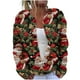 thumbnail image 2 of Cárdigan informal de punto con estampado navideño para mujer, chaqueta con botones y abrigo para mujer, 2 of 5