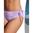 thumbnail image 3 of Bombacha de Bikini CRZ YOGA Tiro Medio con Lazos Laterales Fruncidos Morada M, 3 of 3