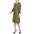 thumbnail image 2 of Long Roll Tab Sleeve Shirtdress, 2 of 3