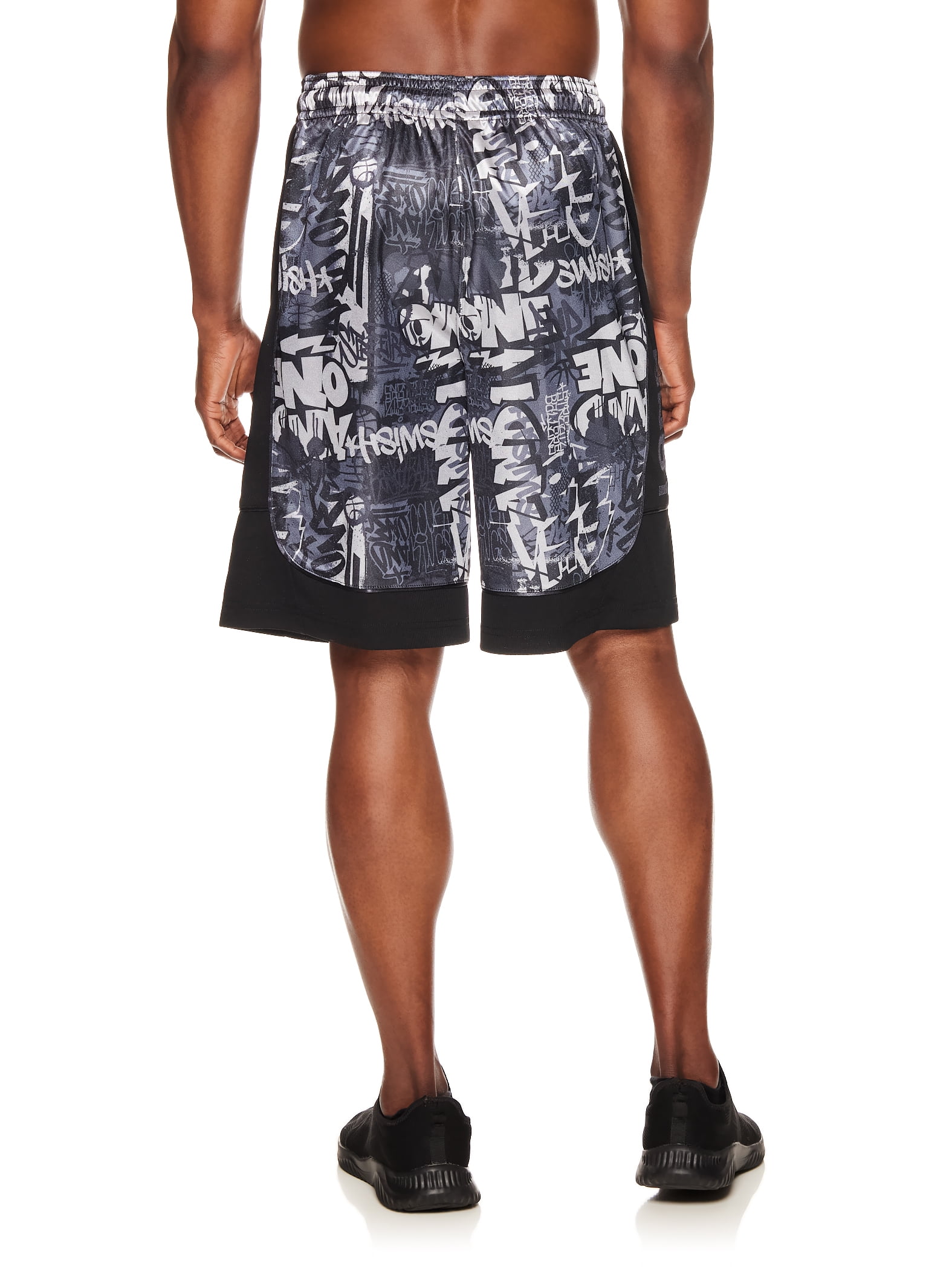 And1 Men's and Big Men's All Court Basketball Graffiti Shorts
