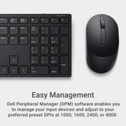 Dell Pro Keyboard and Mouse KM5221W 2.4GHz Wireless Bluetooth Programmable Black