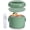Green, variant on Cook With Color Heated Lunch Box Electric Food Warmer, Round 1.1L Portable Bento Box for Adults, Blush