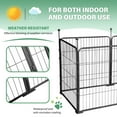thumbnail image 3 of Flylapdo Indoor Puppy Playpen Large Dog Indoor Playpen 31.5in Height Pet Enclosure 6 Panel Dog Playpen for Outdoor Indoor Use Dog Play Yard sweetie, 3 of 9