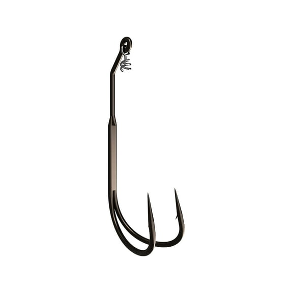 Mustad AlphaPoint Double Frog Hook #2/0 Black Nickel 2PK