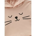 thumbnail image 6 of NZRVAWS Baby Girls Outfits Long Sleeve Cat Print Hoodie Top +Pants 2Pcs Clothes Set 3-6 Months,Pink, 6 of 7