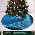 thumbnail image 6 of FMSHPON Blue Christmas Snowflake Xmas Christmas Tree Skirt Stand Mat for Holiday Party Decoration Indoor Outdoor 48 inches, 6 of 6