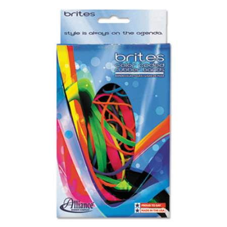5Pc Alliance Brites Pic-Pac Rubber Bands, Size 54 (Assorted), 0.04" Gauge, Assorted Colors, 1.5 oz Box (07706)