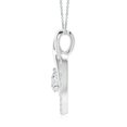 thumbnail image 2 of Angara Natural Diamond Necklace - Diamond Heart Pendant with Infinity Loop in Platinum for Women, 2 of 8