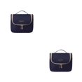 thumbnail image 3 of ZheElen Polyester Travel Storage Bag Dustproof And Waterproof Large Capacity Cosmetic Bag Portable Navy 2Set, 3 of 6