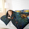 thumbnail image 4 of Feelyou Cartoon Sloth Animal Bedding Comforter Set, Kawaii Woodland Wildlife Twin Comforter Sets, Teens Kids Boys Girls Reversible Bedding Set, Microfiber Bedroom Decor, 2-Piece, 4 of 8