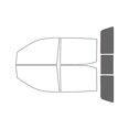 thumbnail image 2 of Rvinyl Car Window Tint Kit Rear Windshield 35% Fits Chevrolet Silverado 2019-2025 4 Door, 2 of 8