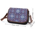 thumbnail image 2 of Blue Floral Pattern Background Vintage Crossbody Bag For Women Medium Leather Hobo Bags Shoulder Bag Classic City Leather Satchels, 2 of 8