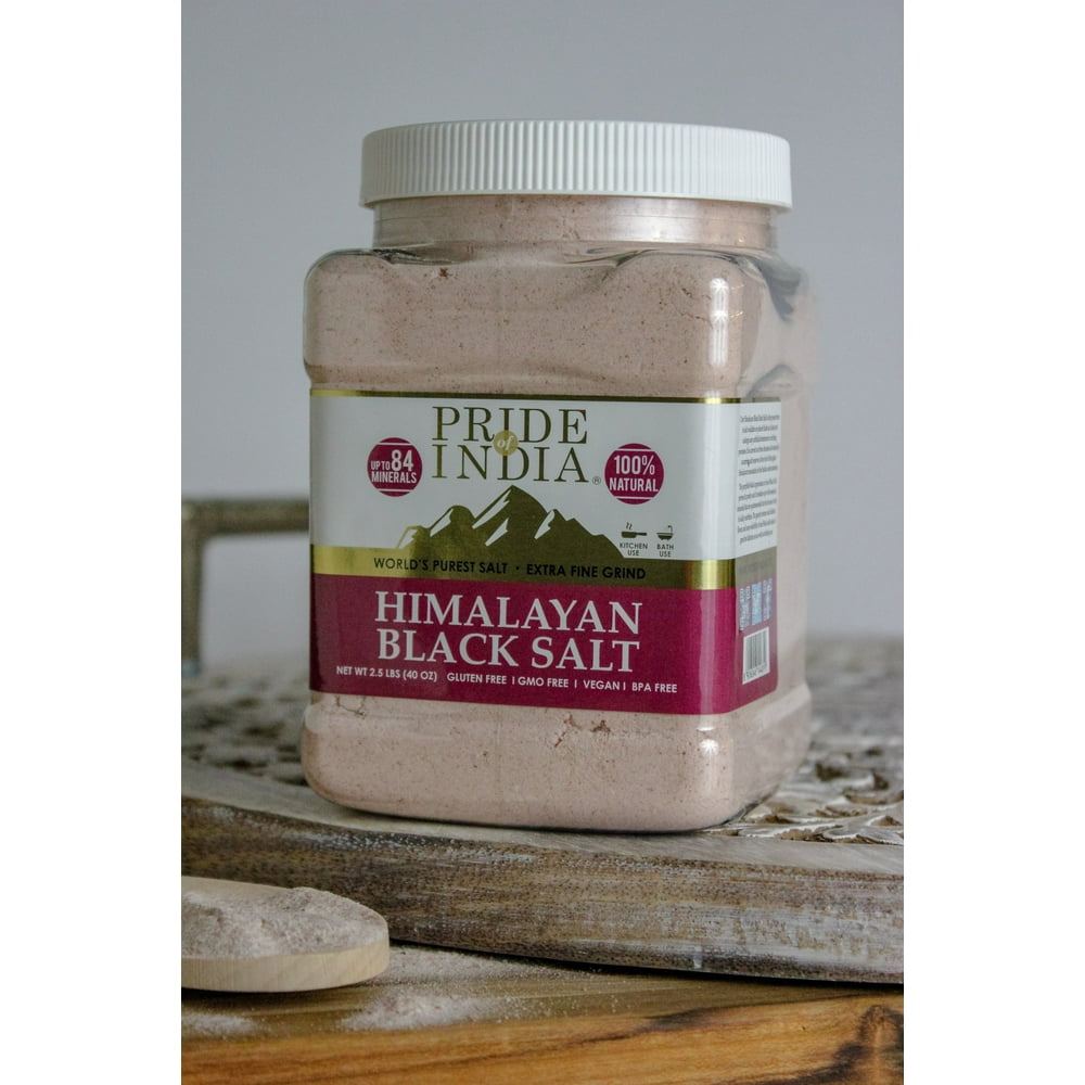 Himalayan Black Salt Extra Fine (35.3 OZ, 1000.75 Gms)