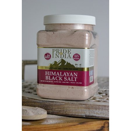 Pride of India - Himalayan Black Salt - Extra Fine (35.3 oz  1000.75 Gms)