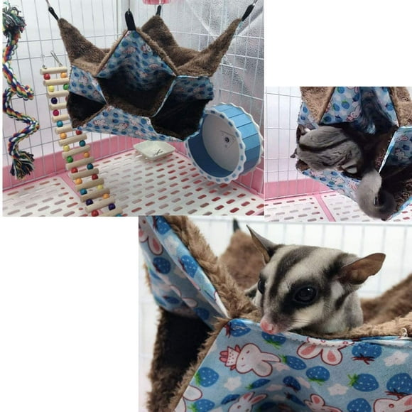 Hamac pour Petits Animaux - Hamac pour rat, Cochon d'Inde, Cochon d'Inde, tunnel Douillet, Grotte pour Petits Animaux - Lit pour chinchilla, Perroquet, hamster