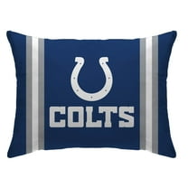 Indianapolis Colts 20" x 26" Standard Stripe Logo Micro Plush Bed Pillow Cover