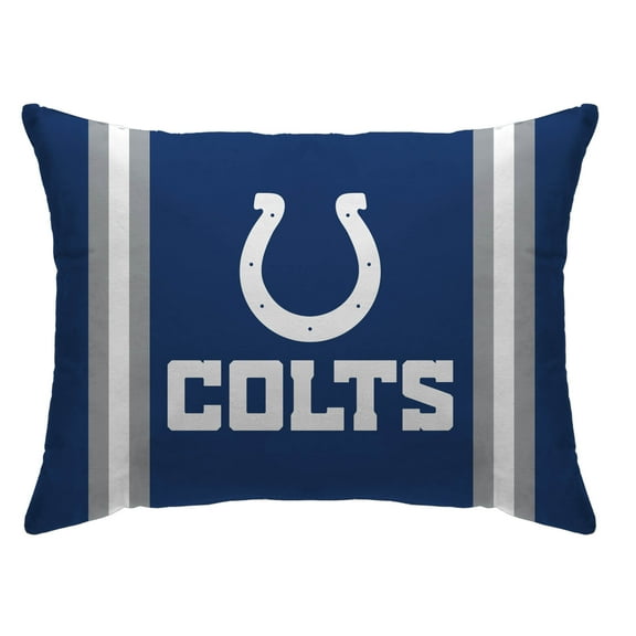 Indianapolis Colts 20" x 26" Standard Stripe Logo Micro Plush Bed Pillow Cover