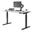thumbnail image 1 of Desky Single Sit Stand Desk - White / Black, 1 of 10