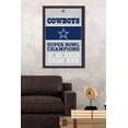 thumbnail image 2 of NFL Dallas Cowboys - Champions 13 Wall Poster, 22.375" x 34", Framed, 2 of 2