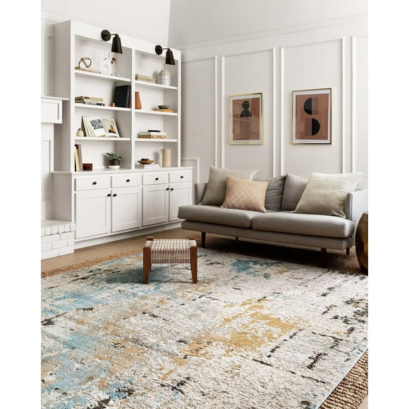 Tapis Loloi II Alchemy Collection ALC-01 Pierre/ardoise 2 Pieds-8 Pouces x 4 Pieds